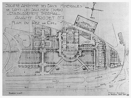 Projet d'aménagement d'un casino. © Région Bourgogne-Franche-Comté, Inventaire du patrimoine Projet d'aménagement d'un casino. © Région Bourgogne-Franche-Comté, Inventaire du patrimoine