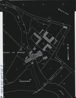 Plan-masse et de situation en 1965. © Région Bourgogne-Franche-Comté, Inventaire du patrimoine