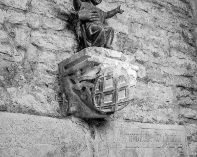Deuxième chapelle gauche. : console. © Région Bourgogne-Franche-Comté, Inventaire du patrimoine