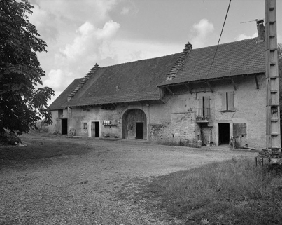 La ferme en face du moulin : façade antérieure. © Région Bourgogne-Franche-Comté, Inventaire du patrimoine