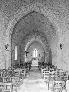 Nef et choeur vus depuis l'entrée. © Région Bourgogne-Franche-Comté, Inventaire du patrimoine