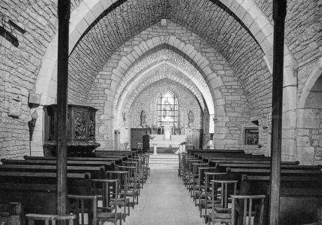 Nef et choeur vus depuis l'entrée. © Région Bourgogne-Franche-Comté, Inventaire du patrimoine