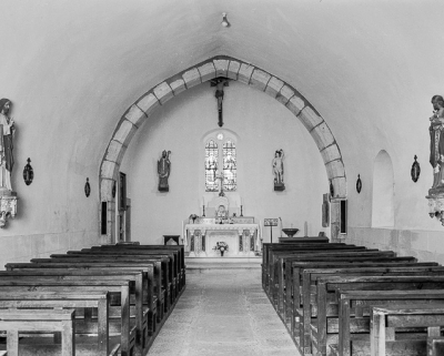 Nef et choeur vus depuis l'entrée. © Région Bourgogne-Franche-Comté, Inventaire du patrimoine
