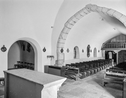 Elévation droite vue depuis le choeur. © Région Bourgogne-Franche-Comté, Inventaire du patrimoine