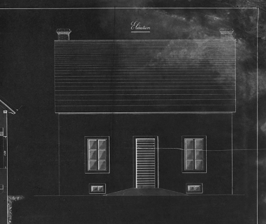 Habitation ouvrière. Cité Chatelot [élévation]. © Région Bourgogne-Franche-Comté, Inventaire du patrimoine