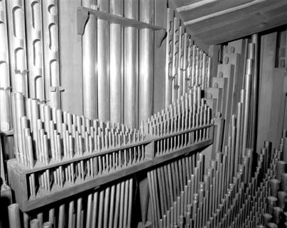 Tuyauterie, jeu de cornet vu de trois quarts gauche. © Région Bourgogne-Franche-Comté, Inventaire du patrimoine