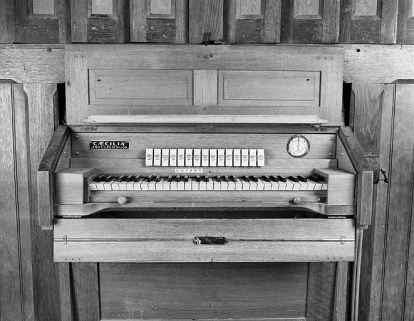 Console vue de face. © Région Bourgogne-Franche-Comté, Inventaire du patrimoine