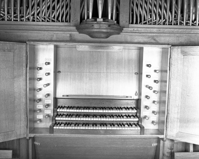 Console vue de face. © Région Bourgogne-Franche-Comté, Inventaire du patrimoine