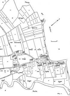 Cadastre : 1945 B (3e feuille). © Région Bourgogne-Franche-Comté, Inventaire du patrimoine