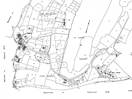 Cadastre : 1979 A (feuille n°2). © Région Bourgogne-Franche-Comté, Inventaire du patrimoine