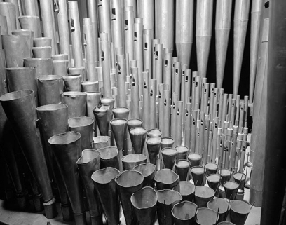 Tuyauterie, vue de trois quarts droit. © Région Bourgogne-Franche-Comté, Inventaire du patrimoine