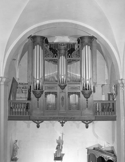 Grand orgue, vu de face. © Région Bourgogne-Franche-Comté, Inventaire du patrimoine Grand orgue, vu de face. © Région Bourgogne-Franche-Comté, Inventaire du patrimoine