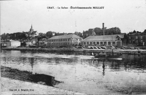 Gray.- La Saône. Etablissement Millot. © Région Bourgogne-Franche-Comté, Inventaire du patrimoine