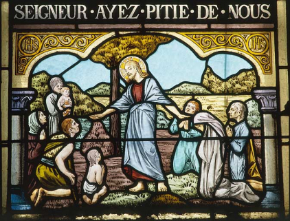 Baie 0, registre inférieur : prédication. © Région Bourgogne-Franche-Comté, Inventaire du patrimoine