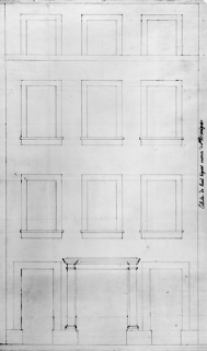 Projet de reconstruction de la façade d'une maison [... Rue Georges-Clémenceau], 1829. © Région Bourgogne-Franche-Comté, Inventaire du patrimoine