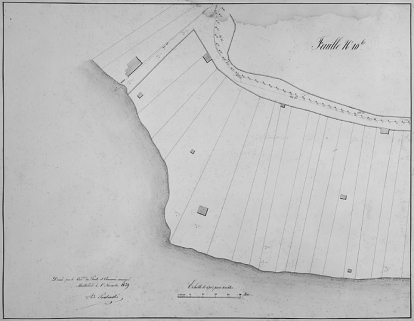 Plan parcellaire de 1859, feuille 10bis. © Région Bourgogne-Franche-Comté, Inventaire du patrimoine Plan parcellaire de 1859, feuille 10bis. © Région Bourgogne-Franche-Comté, Inventaire du patrimoine