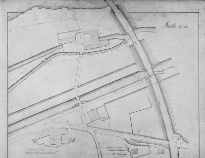 Plan parcellaire de 1859, feuille 15. © Région Bourgogne-Franche-Comté, Inventaire du patrimoine Plan parcellaire de 1859, feuille 15. © Région Bourgogne-Franche-Comté, Inventaire du patrimoine
