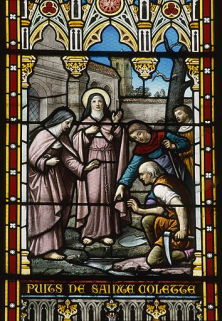 Baie 4 : détail en haut et à droite. © Région Bourgogne-Franche-Comté, Inventaire du patrimoine