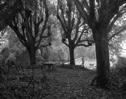 Vue d'ensemble du belvédère surplombant l'orangerie. © Région Bourgogne-Franche-Comté, Inventaire du patrimoine
