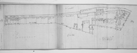 Plan parcellaire de 1715-1718. Feuille 5 (A). © Région Bourgogne-Franche-Comté, Inventaire du patrimoine Plan parcellaire de 1715-1718. Feuille 5 (A). © Région Bourgogne-Franche-Comté, Inventaire du patrimoine