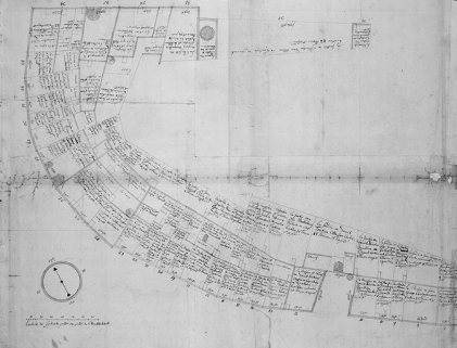 Plan parcellaire de 1715-1718. Feuille 10 (A). © Région Bourgogne-Franche-Comté, Inventaire du patrimoine Plan parcellaire de 1715-1718. Feuille 10 (A). © Région Bourgogne-Franche-Comté, Inventaire du patrimoine
