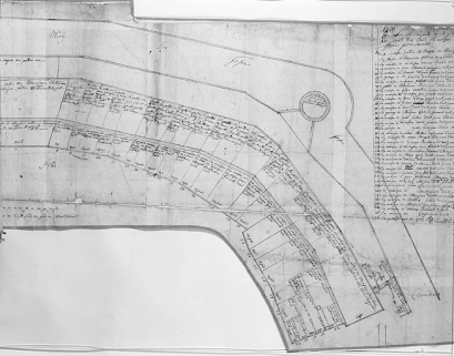 Plan parcellaire de 1715-1718. Feuille 16 (A). © Région Bourgogne-Franche-Comté, Inventaire du patrimoine Plan parcellaire de 1715-1718. Feuille 16 (A). © Région Bourgogne-Franche-Comté, Inventaire du patrimoine