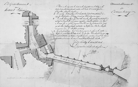 Plan du Grand Pont, 1806. © Région Bourgogne-Franche-Comté, Inventaire du patrimoine Plan du Grand Pont, 1806. © Région Bourgogne-Franche-Comté, Inventaire du patrimoine