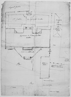 Plan-masse, vers 1771-1772. © Région Bourgogne-Franche-Comté, Inventaire du patrimoine