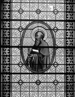 Baie 2 : le médaillon. © Région Bourgogne-Franche-Comté, Inventaire du patrimoine