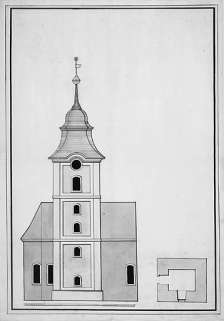Projet de clocher, entre 1753 et 1765. © Région Bourgogne-Franche-Comté, Inventaire du patrimoine Projet de clocher, entre 1753 et 1765. © Région Bourgogne-Franche-Comté, Inventaire du patrimoine