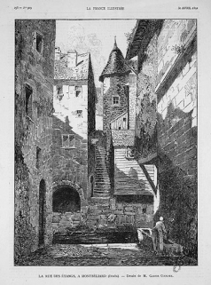 La ruelle des Etangs [Etaux] à Montbéliard (Doubs), 1883. © Région Bourgogne-Franche-Comté, Inventaire du patrimoine