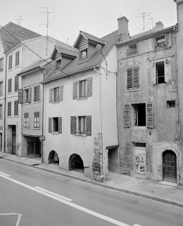 Maison 18, rue Cuvier. Façade sur la rue de la Schliffe. 16e siècle ? © Région Bourgogne-Franche-Comté, Inventaire du patrimoine