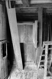 Intérieur : étage, salle de la bluterie, mélangeur à farines. © Région Bourgogne-Franche-Comté, Inventaire du patrimoine