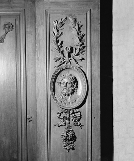 Panneau : buste de saint. © Région Bourgogne-Franche-Comté, Inventaire du patrimoine