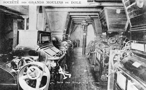 Société des Grands Moulins de Dole. Salle des Broyeurs à Grains. © Région Bourgogne-Franche-Comté, Inventaire du patrimoine