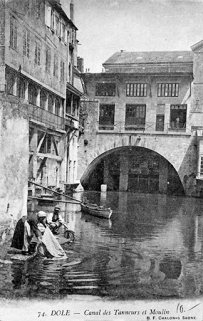 Dole - Canal des Tanneurs et Moulin. © Région Bourgogne-Franche-Comté, Inventaire du patrimoine