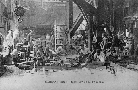Fraisans (Jura) - Intérieur de la Fonderie. © Région Bourgogne-Franche-Comté, Inventaire du patrimoine Fraisans (Jura) - Intérieur de la Fonderie. © Région Bourgogne-Franche-Comté, Inventaire du patrimoine