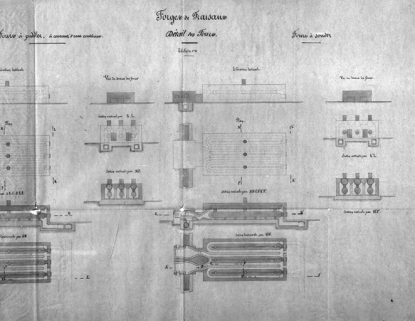 Usine de Fraisans. Détail des fours [les fours à souder]. © Région Bourgogne-Franche-Comté, Inventaire du patrimoine
