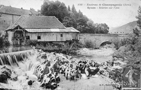 Environs de Champagnole (Jura). Syam - Scieries sur l'Ain. © Région Bourgogne-Franche-Comté, Inventaire du patrimoine