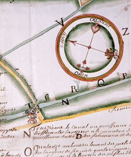 Plan figuré du ruisseaux du fournaux et moulin de Bled [...] [le moulin]. © Région Bourgogne-Franche-Comté, Inventaire du patrimoine