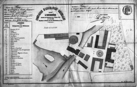 Plan de la forge. © Région Bourgogne-Franche-Comté, Inventaire du patrimoine