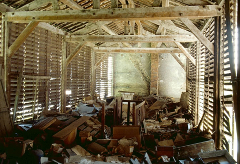 Pièce de séchage : intérieur de l'étage de comble. © Région Bourgogne-Franche-Comté, Inventaire du patrimoine