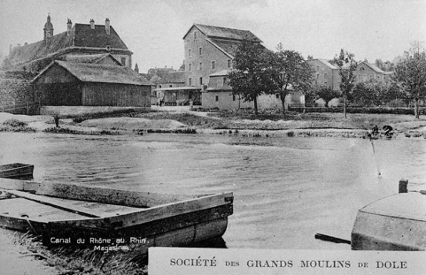 Société des Grands Moulins de Dole. Canal du Rhône au Rhin. Magasins. © Région Bourgogne-Franche-Comté, Inventaire du patrimoine