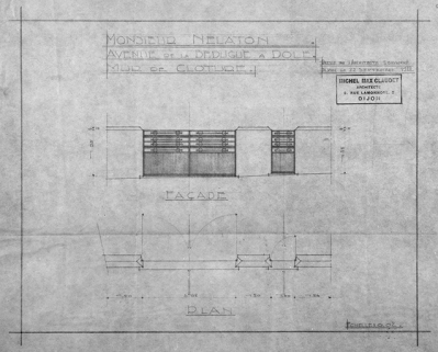 M. Nélaton [...] Mur de clôture. © Région Bourgogne-Franche-Comté, Inventaire du patrimoine