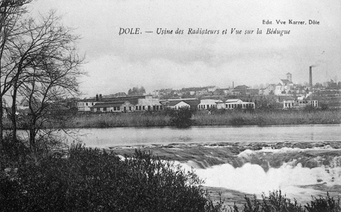 Dole. - Usine des Radiateurs et Vue sur la Bédugue. © Région Bourgogne-Franche-Comté, Inventaire du patrimoine Dole. - Usine des Radiateurs et Vue sur la Bédugue. © Région Bourgogne-Franche-Comté, Inventaire du patrimoine