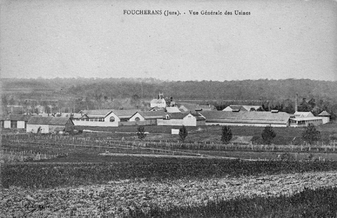 Foucherans (Jura). - Vue générale des Usines. © Région Bourgogne-Franche-Comté, Inventaire du patrimoine Foucherans (Jura). - Vue générale des Usines. © Région Bourgogne-Franche-Comté, Inventaire du patrimoine
