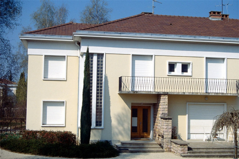 Maison d'ingénieurs de type 5E, 5 rue Rouget de Lisle-22 avenue Albert 1er, façade du 5 rue Rouget de Lisle. © Région Bourgogne-Franche-Comté, Inventaire du patrimoine