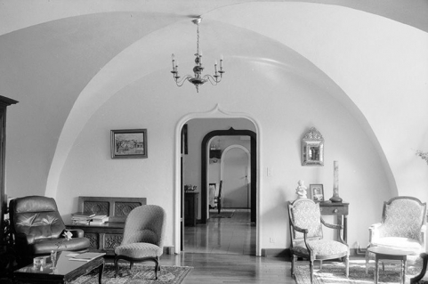 Logement patronal (B) : le salon au rez-de-chaussée. © Région Bourgogne-Franche-Comté, Inventaire du patrimoine Logement patronal (B) : le salon au rez-de-chaussée. © Région Bourgogne-Franche-Comté, Inventaire du patrimoine