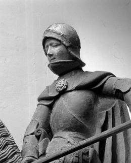 Détail : saint Georges vu de trois quarts. © Région Bourgogne-Franche-Comté, Inventaire du patrimoine