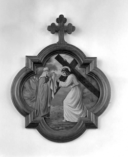 Sixième station : Jésus rencontre sainte Véronique. © Région Bourgogne-Franche-Comté, Inventaire du patrimoine